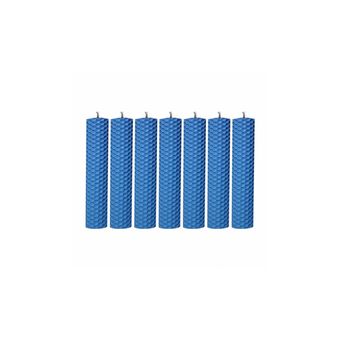 شمع موم عسل مجموعه 7 عددی آبی