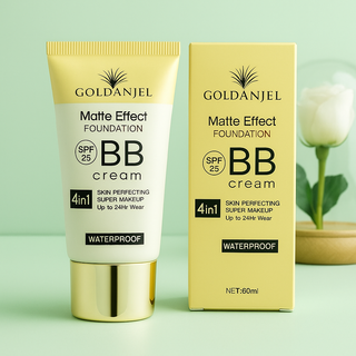 کرم بی‌بی فاندیشن گلد آنجل مدل Matte Effect SPF25 حجم 60 میل | پوشش مات، ضدآب و محافظت از پوست