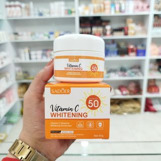 کرم ضدآفتاب بی رنگ ویتامین سی SPF50 سادور