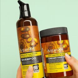 پک شامپو و ماسک مو آرگان ضدریزش و ترمیم‌کننده مو | Argan Oil Set