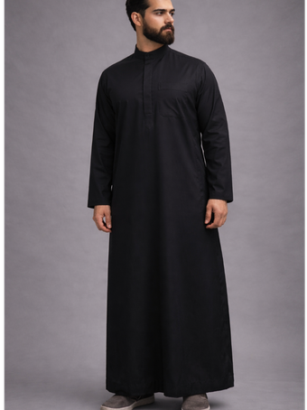 دشداشه عربی مشکی مردانه مناسب اربعین