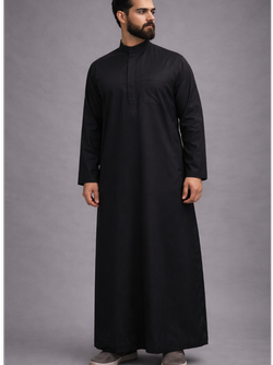 دشداشه عربی مشکی مردانه مناسب اربعین