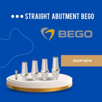 اباتمنت مستقیم رگولار بگو / ساخت کشور ترکیه/ کامپتیبل با سیستم بگو/ Straight Abutment Bego / Titanium Grade 5