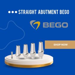 اباتمنت مستقیم رگولار بگو / ساخت کشور ترکیه/ کامپتیبل با سیستم بگو/ Straight Abutment Bego / Titanium Grade 5