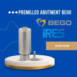 پریمیلد اباتمنت رگولار سیستم بگو Titanium Grade 5 / ساخت کشور ترکیه/Pre-milled Abutment Bego Regular