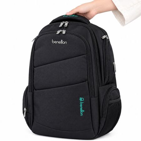 کوله پشتی لپ تاپ 17 اینچ بنتون Benelton با کاور باران