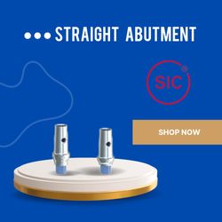 اباتمنت رگولار مستقیم اس آی سی/ تیتانیوم گرید پنج/ Straight Abutment Regular SIC TI-6AL-4V