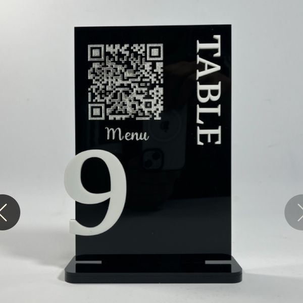 استند QR CODE و شماره میز مدل st139