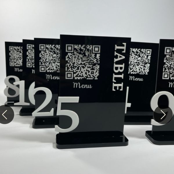استند QR CODE و شماره میز مدل st139