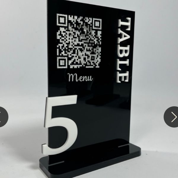 استند QR CODE و شماره میز مدل st139