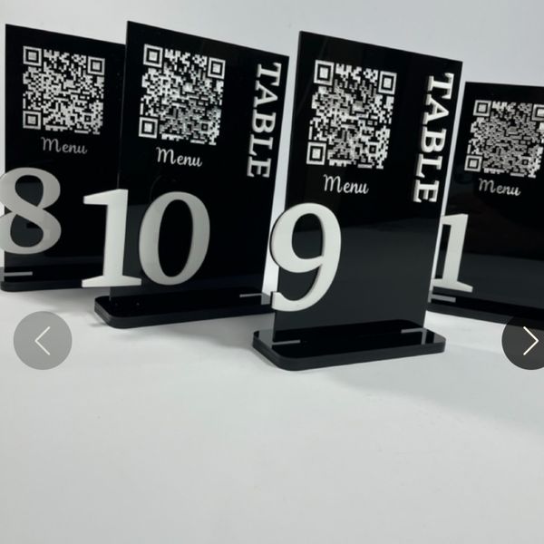 استند QR CODE و شماره میز مدل st139
