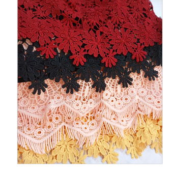 نیمتنه کراپ مکرومه بافی