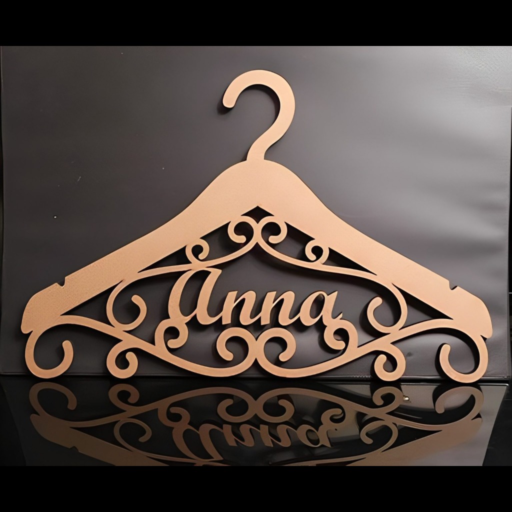 چوب لباسی طرح اسم مدل j107