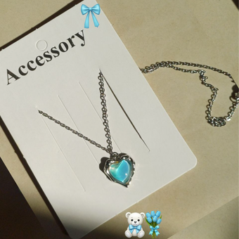 گردنبند زنانه طرح قلب اقیانوس