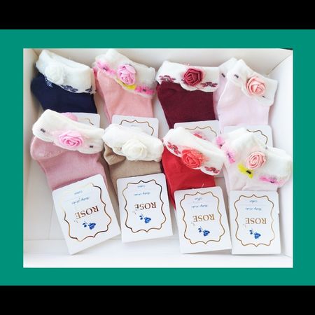 جوراب نوزاد عمده کارشده ساقدار ولب برگرد