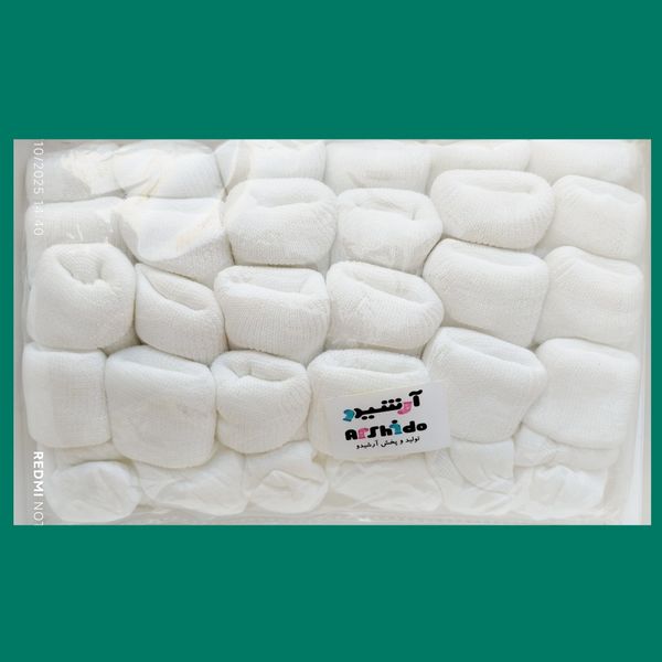 جوراب نوزادی 12جفتی عمده رنگی //جوراب 24جفتی سفید