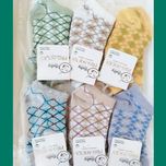 جوراب عمده نوزادی پنبه اعلا سایز نوزاد تا 12 ماه پنبه سوپر اعلا طرح قلب توری