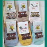 جوراب عمده جوراب نوزادی سایز نوزاد تا 12 ماه پنبه هندی طرح نایک ارشیدو