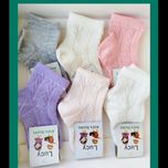 جوراب عمده نوزادی سایز نوزاد تا 12 ماه پنبه هندی طرح خرگوش اتو تخت