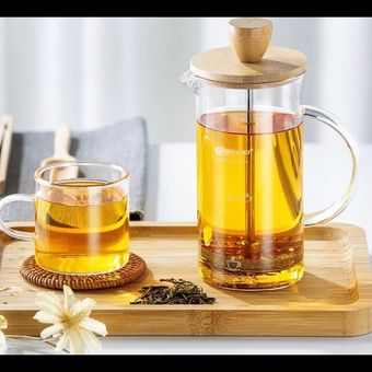 فرنچ پرس پیرکس درب بامبو