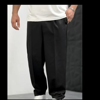 شلوار پارچه ای بگ مازراتی مشکی مردانه | اورجینال دیلم