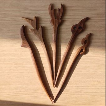 کانزاشی چوب گردو طرح شاخ گوزن