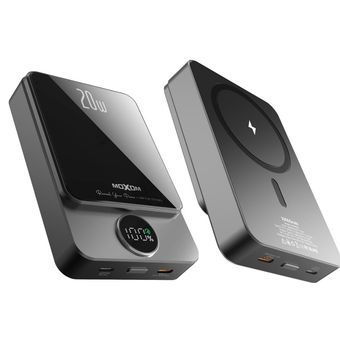 پاور بانک Moxom وایرلس شارژ 20W مدل MX-PB111 ظرفیت 10 هزار میلی امپر