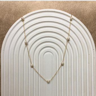 گردنبند زنجیر مرواریدی