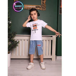 ست پسرونه تیشرت و شلوارک آرمان کیدز