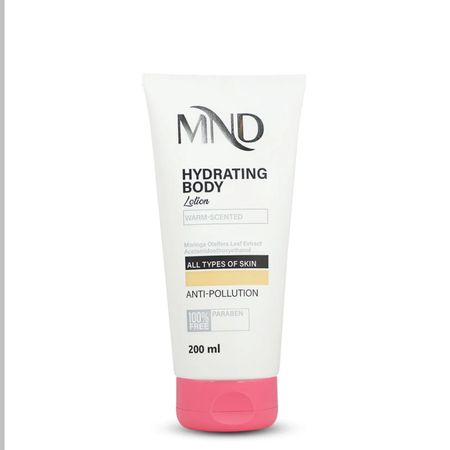 لوسیون آبرسان بدن ام ان دی با رایحه گرم