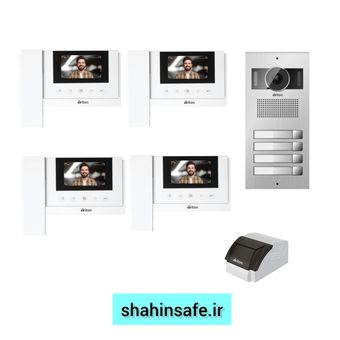 پکیج 4 واحدی آیفون تصویری برایتون 4/3اینچ