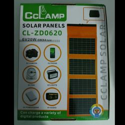 پنل خورشیدی تاشو 20 وات CCLAMP مدل CL-ZD0620