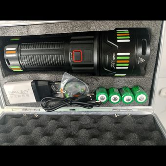 چراغ قوه پلیسی اسمال سان مدل zy-t601 جعبه آلومینیومی