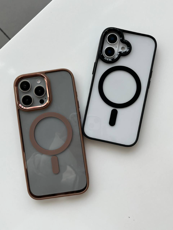 قاب گوشی آیفون مگسیف دور لنز متال🔘