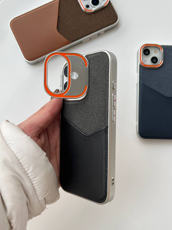 قاب گوشی آیفون الکانترا جاکارتی استند شو🔸