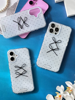 قاب گوشی آیفون پاپیون برجسته خالدار🎀