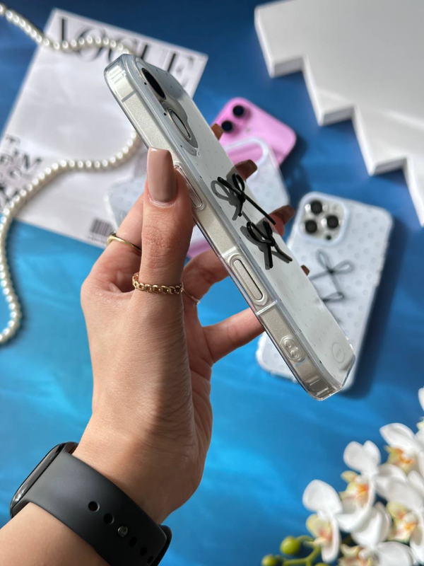 قاب گوشی آیفون پاپیون برجسته خالدار🎀