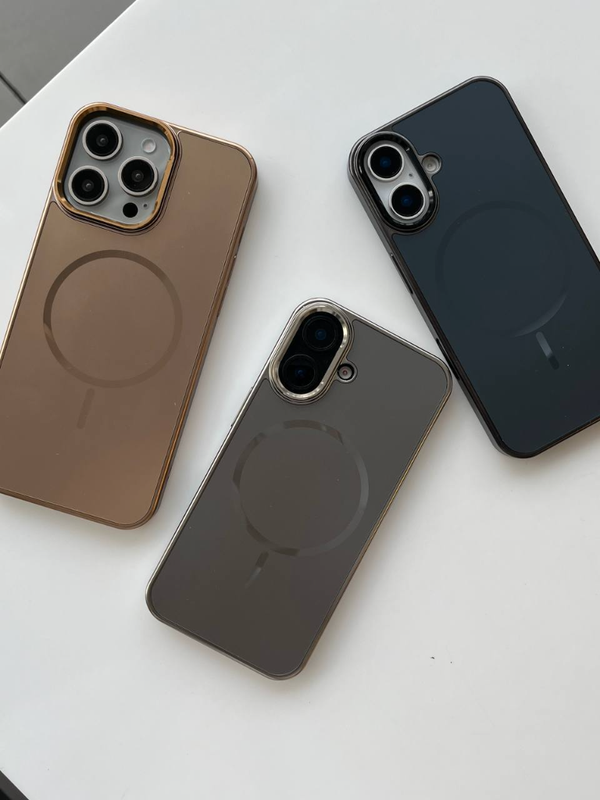 قاب گوشی آیفون مگسیف استیل PVD MagSafe stailess🤎