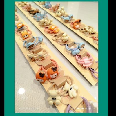 پخش اکسسوری کش مو عمده10پک/کش مو دو عددی/ کش مو بچگانه دو عددی/ 10پک