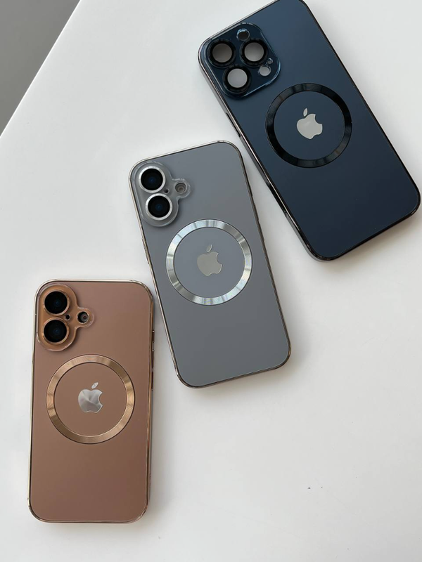 قاب آیفون pvd مگسیف محافظ لنز دار💎