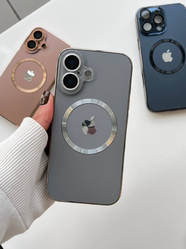 قاب آیفون pvd مگسیف محافظ لنز دار💎