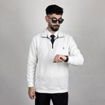 سلانیک نیم زیپ سفید