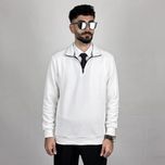 سلانیک نیم زیپ سفید
