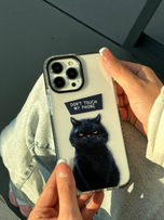 قاب گوشی آیفون گربه Don't touch🐈‍⬛