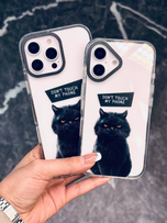 قاب گوشی آیفون گربه Don't touch🐈‍⬛