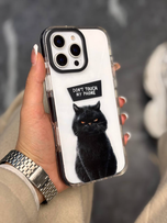قاب گوشی آیفون گربه Don't touch🐈‍⬛