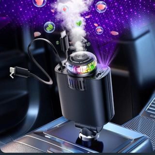 شارژر فندکی 5 کاره استارلایت مدل 5in1 | شارژ سریع، بلوتوث و نورپردازی RGB