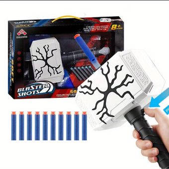 اسباب بازی پتک ثور تیر پرتاب کن با تیر فومی کد s8573
