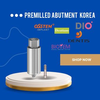 Premilled Abutment Regular Korea System / پریمیلد اباتمنت/ ساخت کشور ترکیه/ کامپتیبل با تمام سیستم های کره