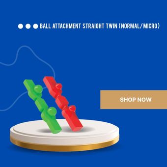 Ball Attachment Straight Twin/ بال اتچمنت دوقلو مستقیم